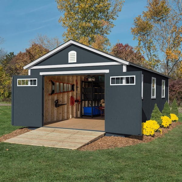 Handy Home Products Manhattan 12 ft. x 24 ft. Garage Wood Storage .