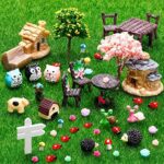 Amazon.com : Skylety 64 Pieces Miniature Garden Accessories Mini .