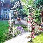 Amazon.com : 98.4" Tall Garden Arches Arbors, Wedding Arch with 8 .