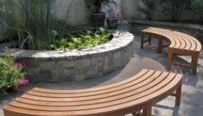Curved Outdoor Bench - Foter | Garden bench seating, Curved .