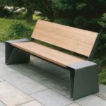 Modern Outdoor and Garden Bench With Wooden and Metal at best .
