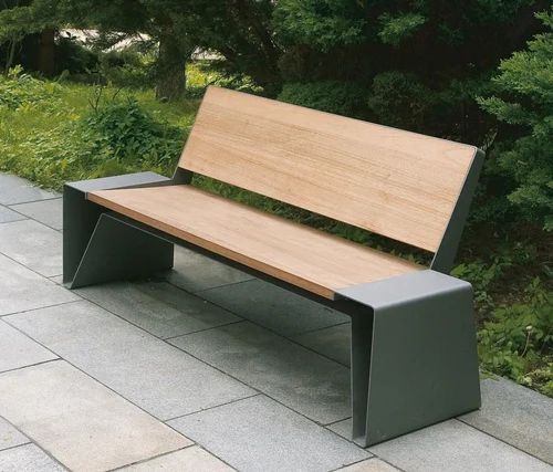 Modern Outdoor and Garden Bench With Wooden and Metal at best .