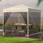 Amazon.com : VIVOHOME 8x8ft Easy Pop-Up Screen Tent, Outdoor .