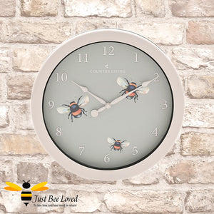 Outdoor Indoor Bumble Bees Round Garden Clock – Just Bee Lov