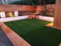 11 Artificial grass and decking ideas | backyard landscaping .