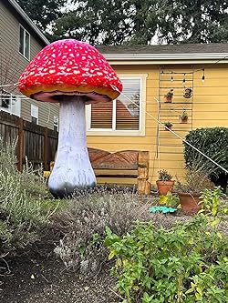 Amazon.com: Outdoor Garden Decor Giant LED Inflatable Mushroom for .