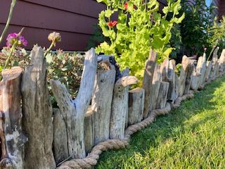 Driftwood Border | Rock garden design, Garden boarders ideas .