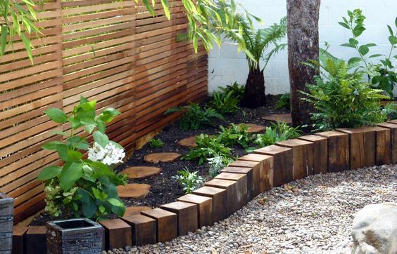 50 Amazing Garden Edging Ideas For Your Garden | Timber garden .