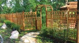 Garden Fencing, Garden Arbors, Pergolas, Gates, Privacy Lattice .