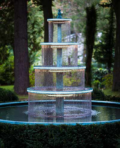 Tiered Water Fountains | Crucello bronze 3 tier founta