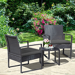 Amazon.com: Homall Balcony 3 Piece Furniture Table Garden Backyard .