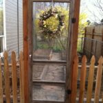 My new Garden Gate made from an old screen door! | Garden gate .
