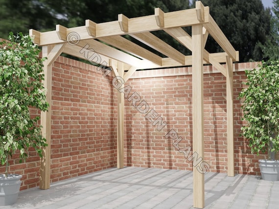 Plans for Wooden Garden Gazebo 2.3m X 2.3m UK Metric Digital .