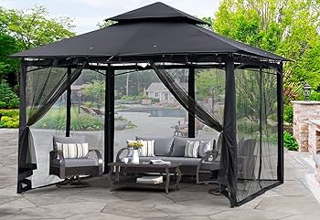 Amazon.com : MASTERCANOPY Outdoor Garden Gazebo for Patios with .