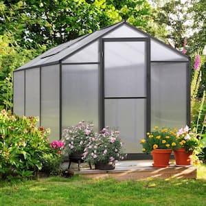 VEIKOUS 6 ft. W x 6 ft. D Polycarbonate Greenhouse For Outdoors .