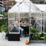 Harper's Garden grows outdoor dining setup with greenhouses - WH
