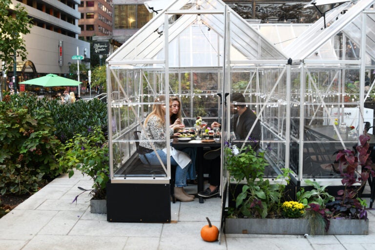 Harper's Garden grows outdoor dining setup with greenhouses - WH