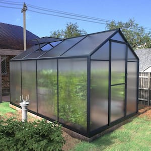 VEIKOUS 6 ft. W x 8 ft. D Polycarbonate Greenhouse For Outdoors .