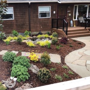 St. Johns Front Yard with Rain Garden - Landscape Design In A D