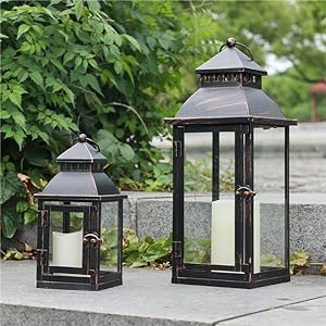 Amazon.com: NEEDOMO 2Pack Lanterns Decorative Outdoor for Porch .