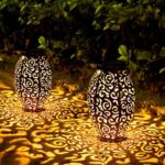 Amazon.com: Solar Lanterns Outdoor Waterproof, 2 Pack Solar Garden .