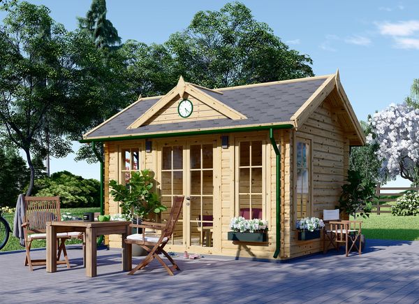 Small log cabin kits up to 20 m² for your gard