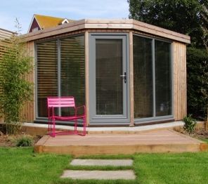 Canto Corner Garden Room | Garden office, Corner summer house .