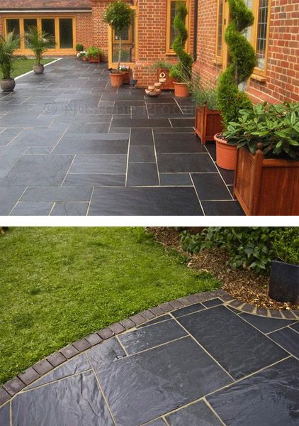 Garden = Patio slabs | Patio stones, Patio garden, Patio garden desi