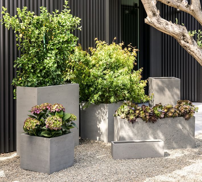 Mission Square Handmade Outdoor Planters | Pottery Ba