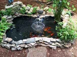 47 Beautiful Fishpond Design for Backyard | ARA HOME #fishponds .