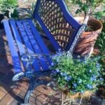 Garden Blues…Sorta. | Outdoor garden bench, Diy bench outdoor .