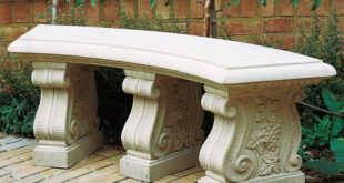 Curved 60 inch Stone Garden Bench Seat | Haddonstone U