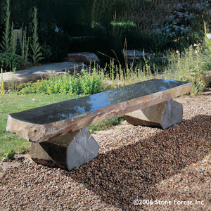 Basalt Bench | Modern Outdoor Seating | Stone Fore