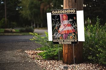 Amazon.com : YADUE Garden Gardening Metal Tin Sign Gardening .