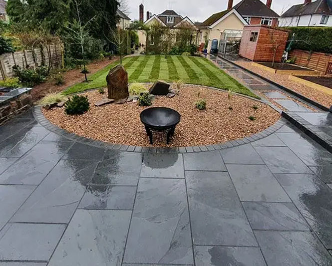 Amazon black slate paving slabs | Westminster Sto