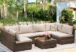 Cesicia 7-Piece Wicker Outdoor Sectional Sofa Set Patio .