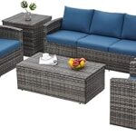 Amazon.com: PATIOJOY 7-Piece Patio Furniture Set, Outdoor .