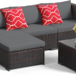 Amazon.com: Aiho Outdoor Patio Furniture Sets All Weather Outdoor .