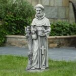 LuxenHome St. Francis Garden Statue WH003 - The Home Dep