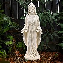 Amazon.com: LuxenHome Virgin Mary Statue Outdoor, 30'' Religious .