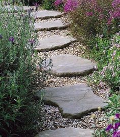 Blooming Gardening Ideas | Garden stepping stones, Pathway .