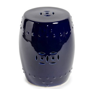 Navy Cobalt Blue Classic Ceramic Garden Sto