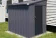Veikous Outdoor Garden Storage Shed with Lean-To Roof for Backyard .