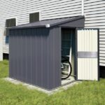 VEIKOUS 4-ft x 8-ft lean-to Galvanized Steel Storage Shed in the .