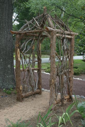 Cedar Arbor - Liberated Gardener | Garden archway, Garden .