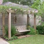 Gorgeous Garden Structure with Bench | Garden swing seat, Garden .