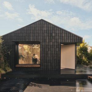 Dark Matter garden studio by Hyperspace features pivoting do