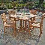 Square Wood Patio Dining Table for 4 | Sloane & So