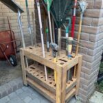 Build your own Garden Tool Rack! | Garden tool rack, Tool rack .
