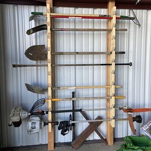 The Original Yard Tool Rack - Etsy | Garden tool storage, Yard .